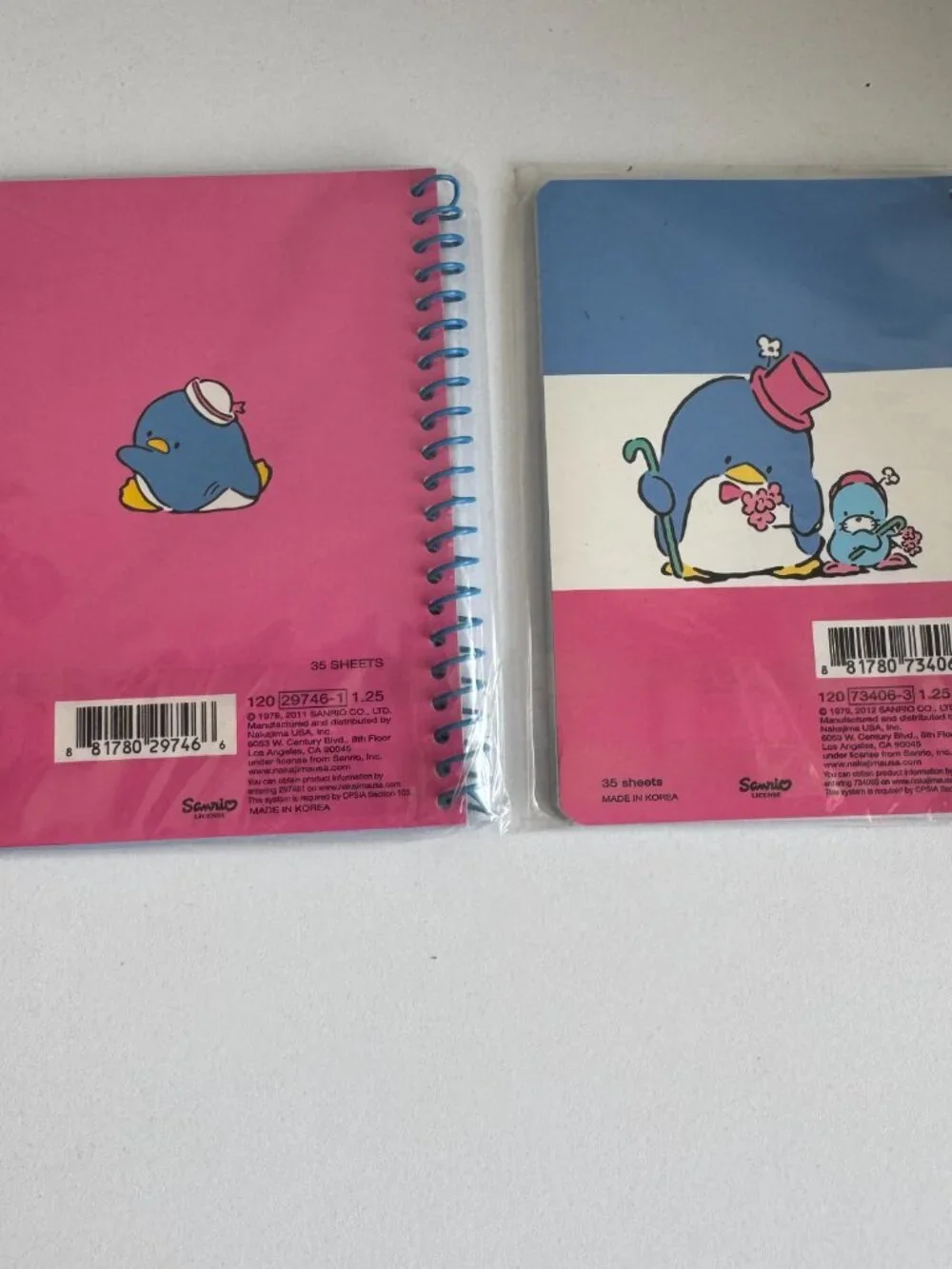 Sanrio Tuxedosam Mini Spiral Notebook Set NIP